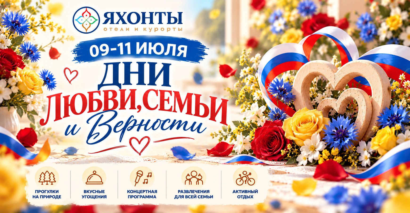 ДНИ ЛЮБВИ, СЕМЬИ И ВЕРНОСТИ В ЯХОНТАХ!