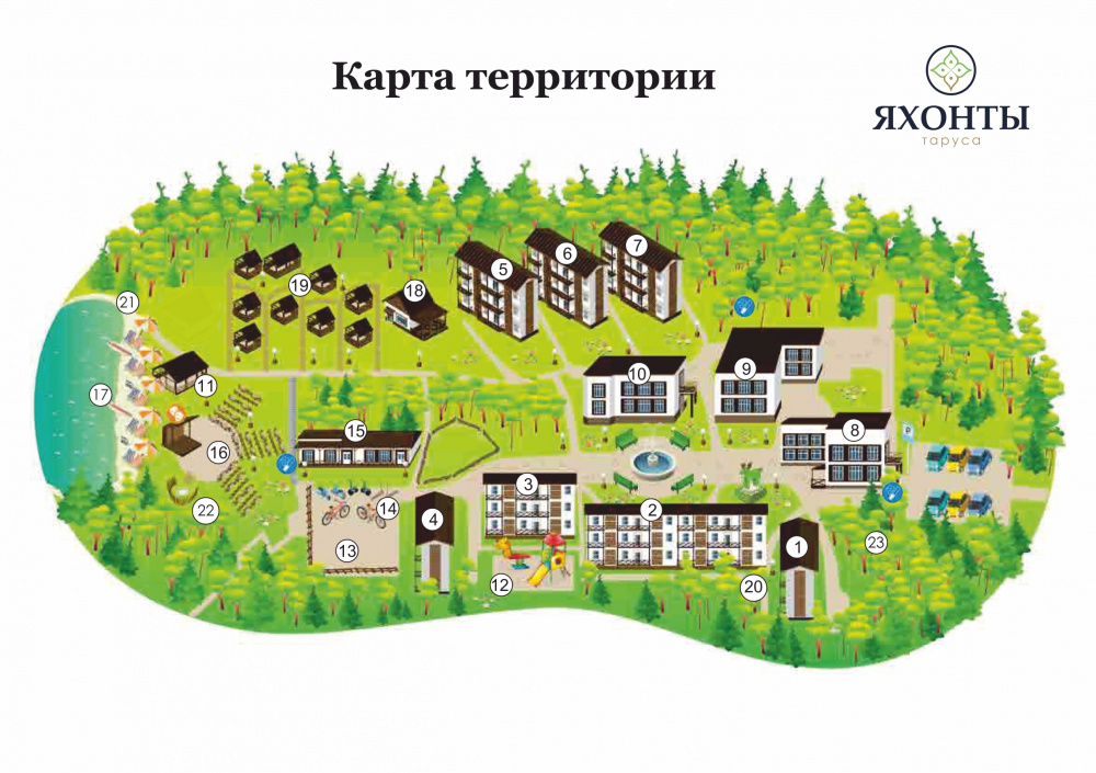 карта отеля