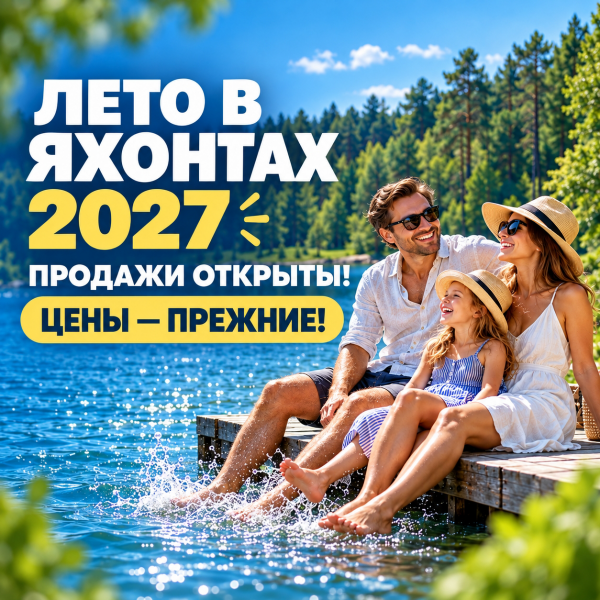 ЛЕТО В ЯХОНТАХ 2027 — БРОНИРОВАНИЕ ОТКРЫТО!